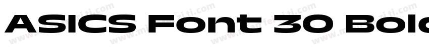 ASICS Font 30 Bold字体转换